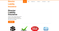 Desktop Screenshot of directorliabilityinsurance.com